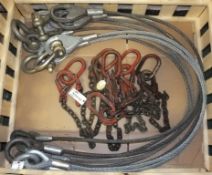 Lifting Chain Assembly. Wire Rope Assy 2-Legged.