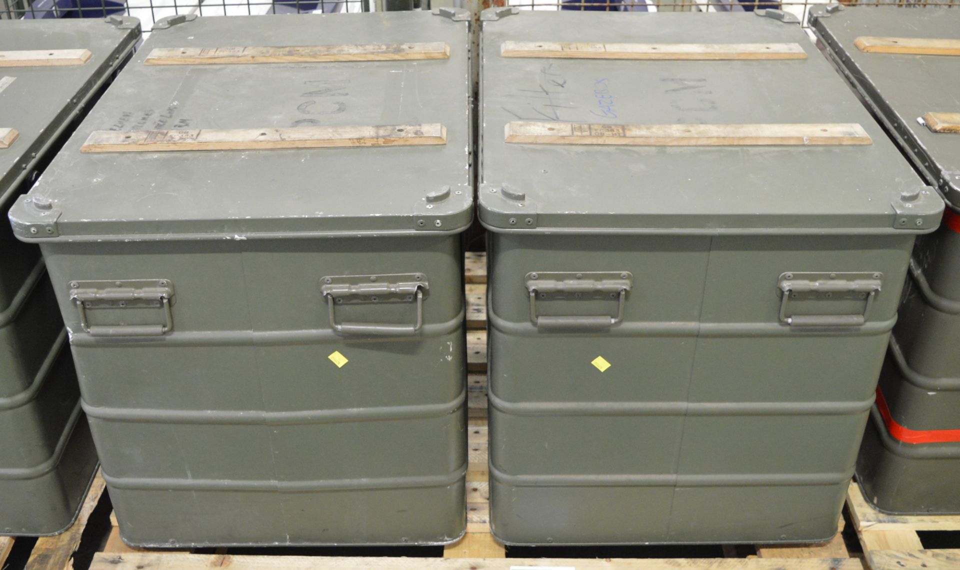 2x Metal Containers.