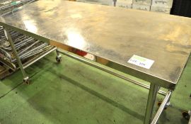 Stainless Steel Table 1700mm x 700mm x 920mm.