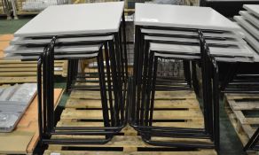 10x Stacking Tables 600mm x 600mm.
