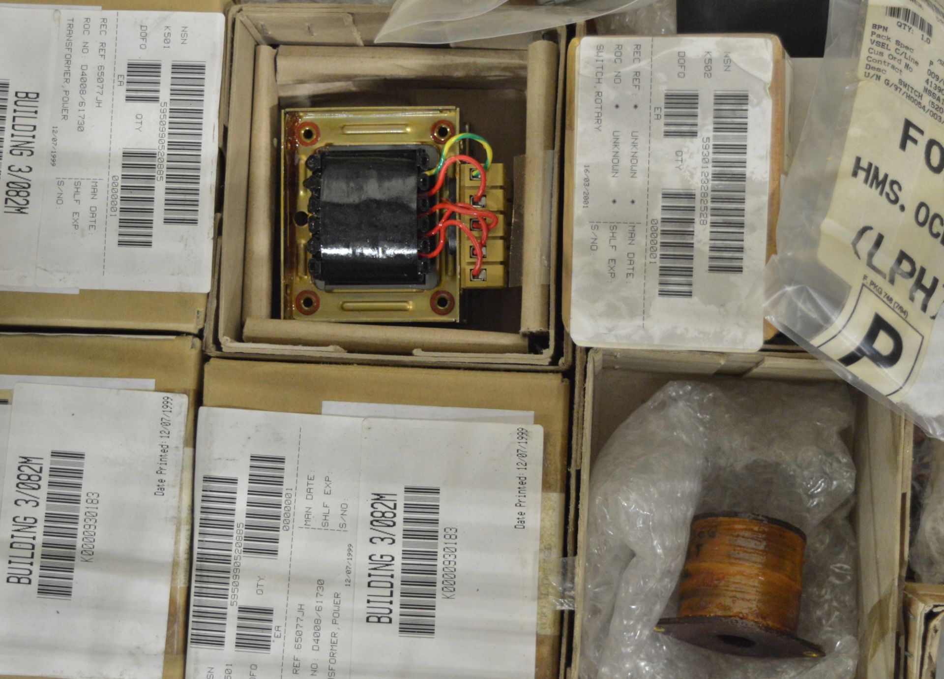 Sequential Timers NSN K505222573342, Transformers, Rotary Switches, Boiler Thermostats, Re - Image 3 of 3
