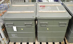 2x Metal Containers.