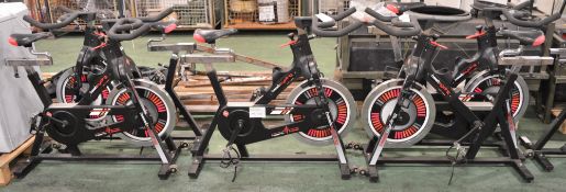 5x Heart Blast Master Exercise Spin Bikes.