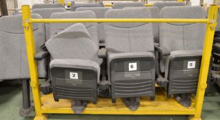 3x Rows of 4 Theatre Seats.