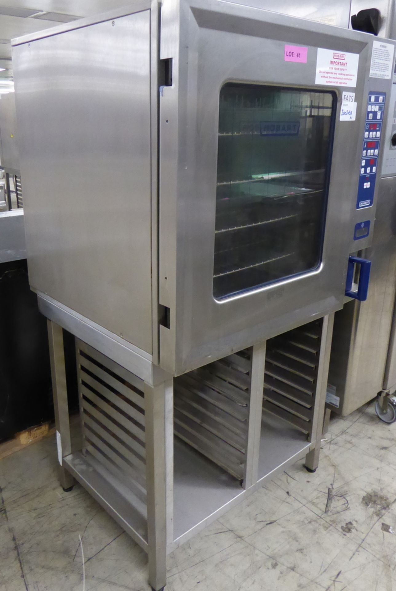 Hobart CSD1013G 10 Shelve Combi Oven On Stand, 33KW, 230-240V 50-60HZ Single Phase 90 x 82 - Image 3 of 7