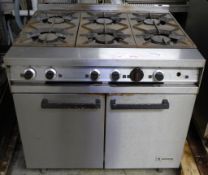 Falcon Dominator MK2 6 Ring Burner Range Oven 90 x 77 x 89cm (WxDxH)