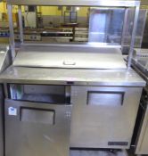 True TSSU-48-12 2 Door 340LTR Salad Prep Counter 240V, 50HZ Single Phase 123 x 76 x 123cm