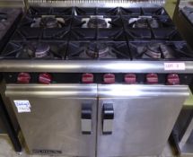 M Line plus 6 Ring Gas Burner Oven Range 90 x 70 x 87cm (WxDxH)