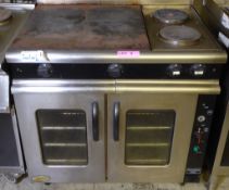 Moorland Vulcan M-Line Convection Oven w/ Double Hotplate and 2 Ring Top, 400V 3 Phase