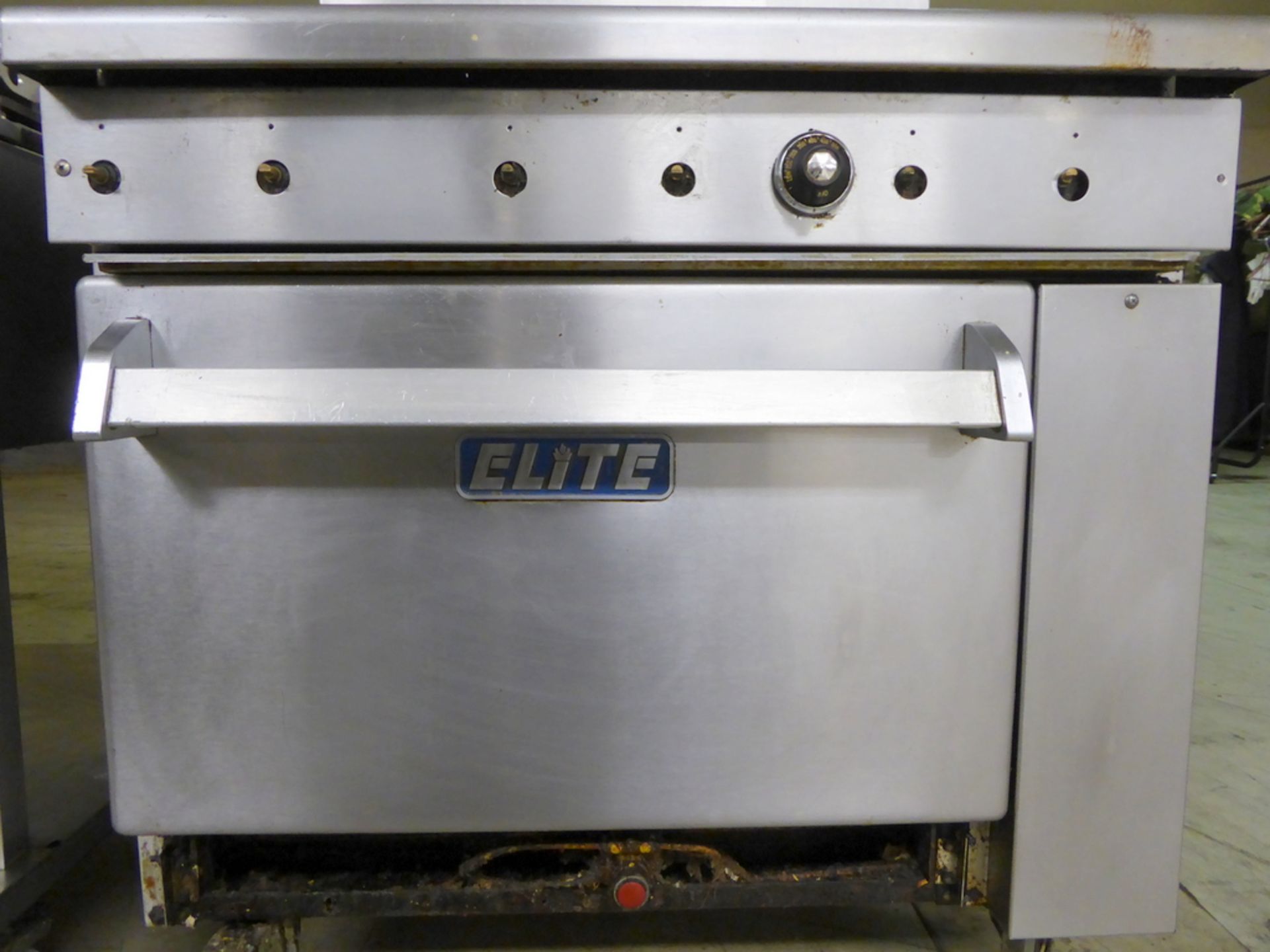 Elite 6 Ring Gas Burner Oven Range 92 x 75 x 91cm (WxDxH) 145cm High with Back Splash - Image 4 of 10