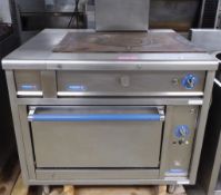 Rosinox Gas Oven With large Top Hotplate, Single phase 100 x 93 x 91cm (WxDxH 161cm H)