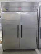 Williams Jade LG-2SA 2 Door Stainless Steel Upright Freezer -18 - -22 degrees C, 220-240v