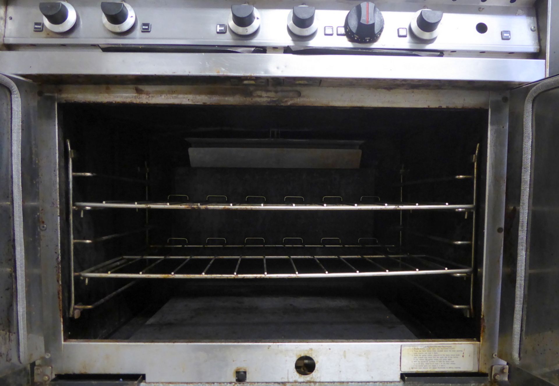 Falcon Dominator MK2 6 Ring Burner Range Oven 90 x 77 x 89cm (WxDxH) - Image 5 of 5