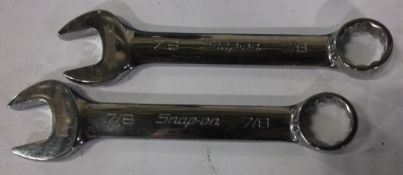 2x Snap-On Combination spanners - 7/8
