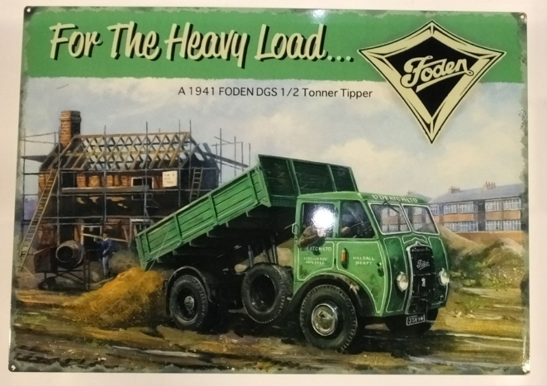 Tin Sign - For the Heavy Load