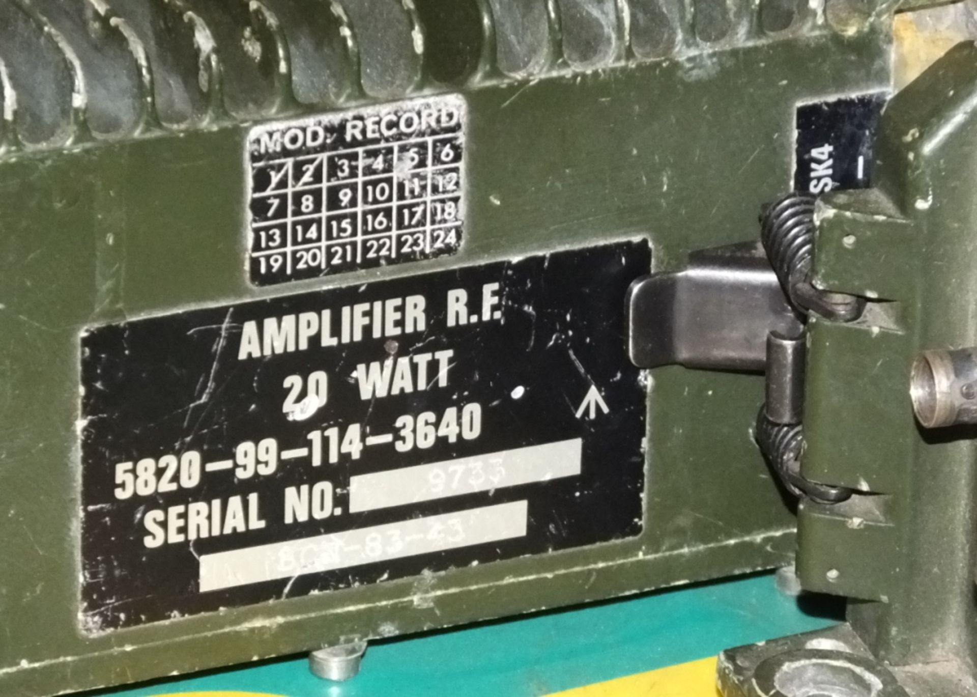 SX-200 Scanning Monitor Receiver, 2x CLansman 20Watt RF Amplifiers NSN 5820-99-114-3640, 2 - Image 3 of 7