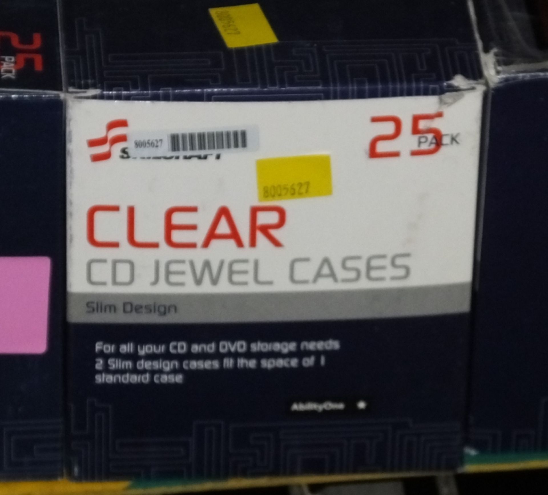 Skilcraft Clear CD Cases - 25 per box - 14 boxes - Image 2 of 2