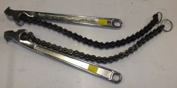 2x Blue Point Chain wrenches - CW12A