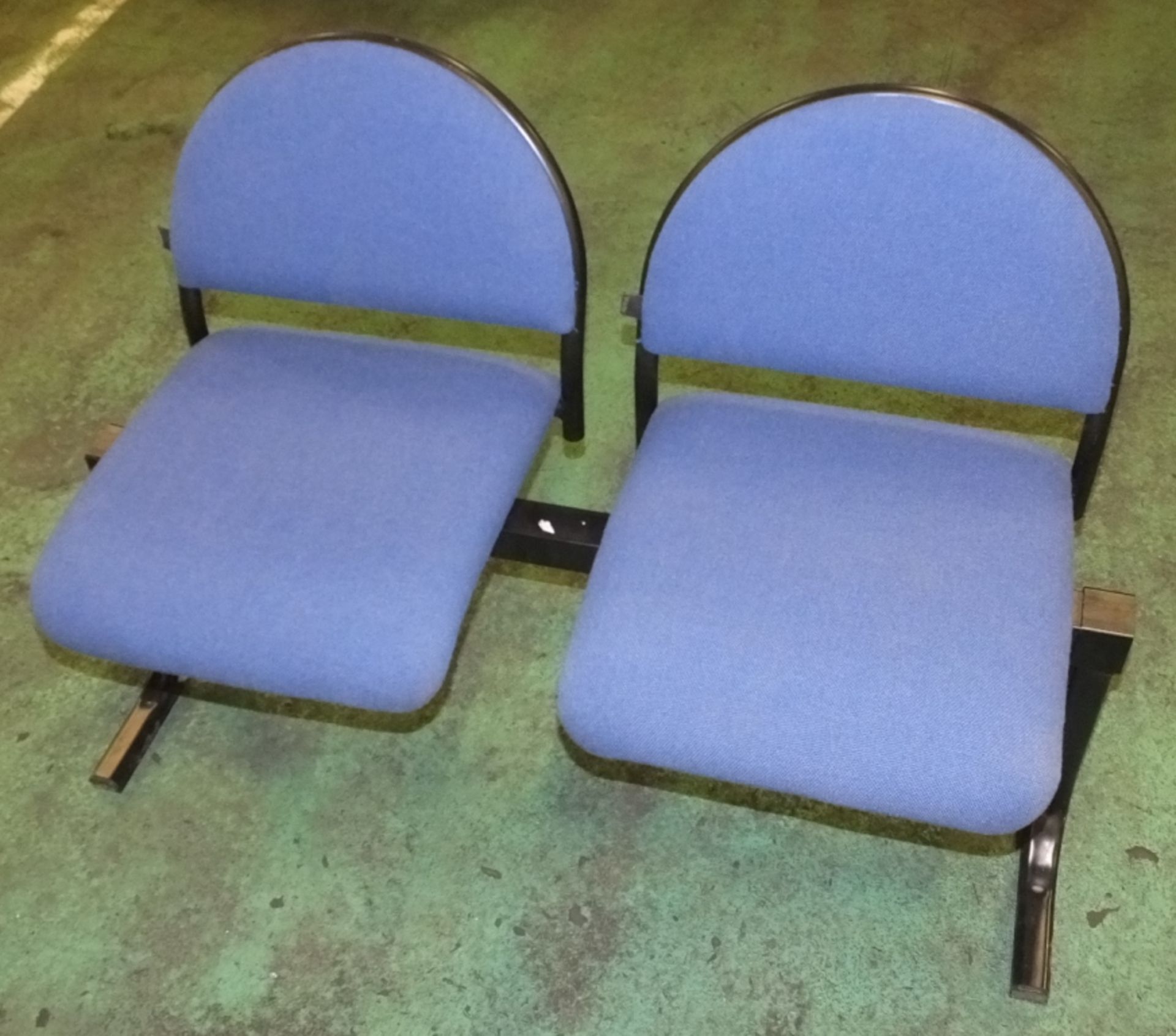 2 seater modular chair - blue