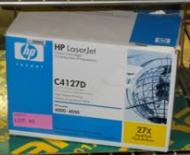 HP Laserjet 2 print cartridges C4127D - 27x Dual Pack