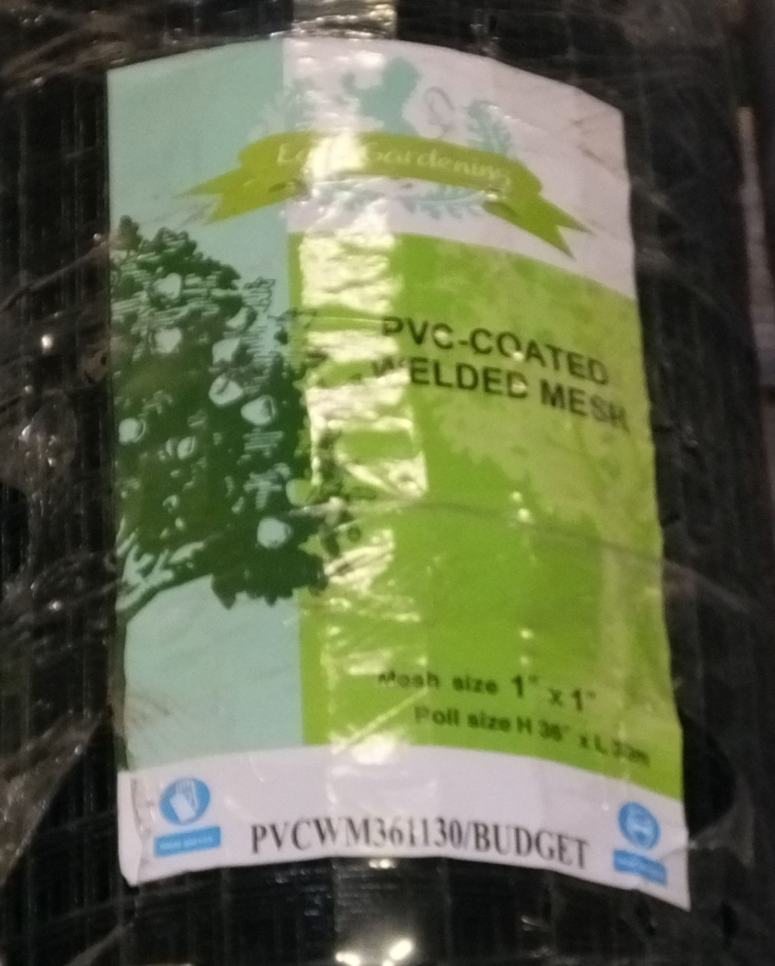 Easy Gardening PVC Coated Welded Mesh (Green) - 1" x 1" - 36" x 30M - Image 2 of 3