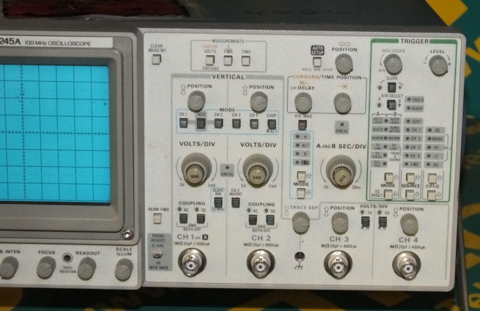 Tektronix 2245A 100 mhz Oscilloscope - Image 3 of 3