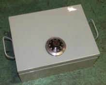 Chubb Lockable box with combination - grey