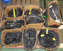 Pallet of various sized coaxial cabling - unknown lengths
