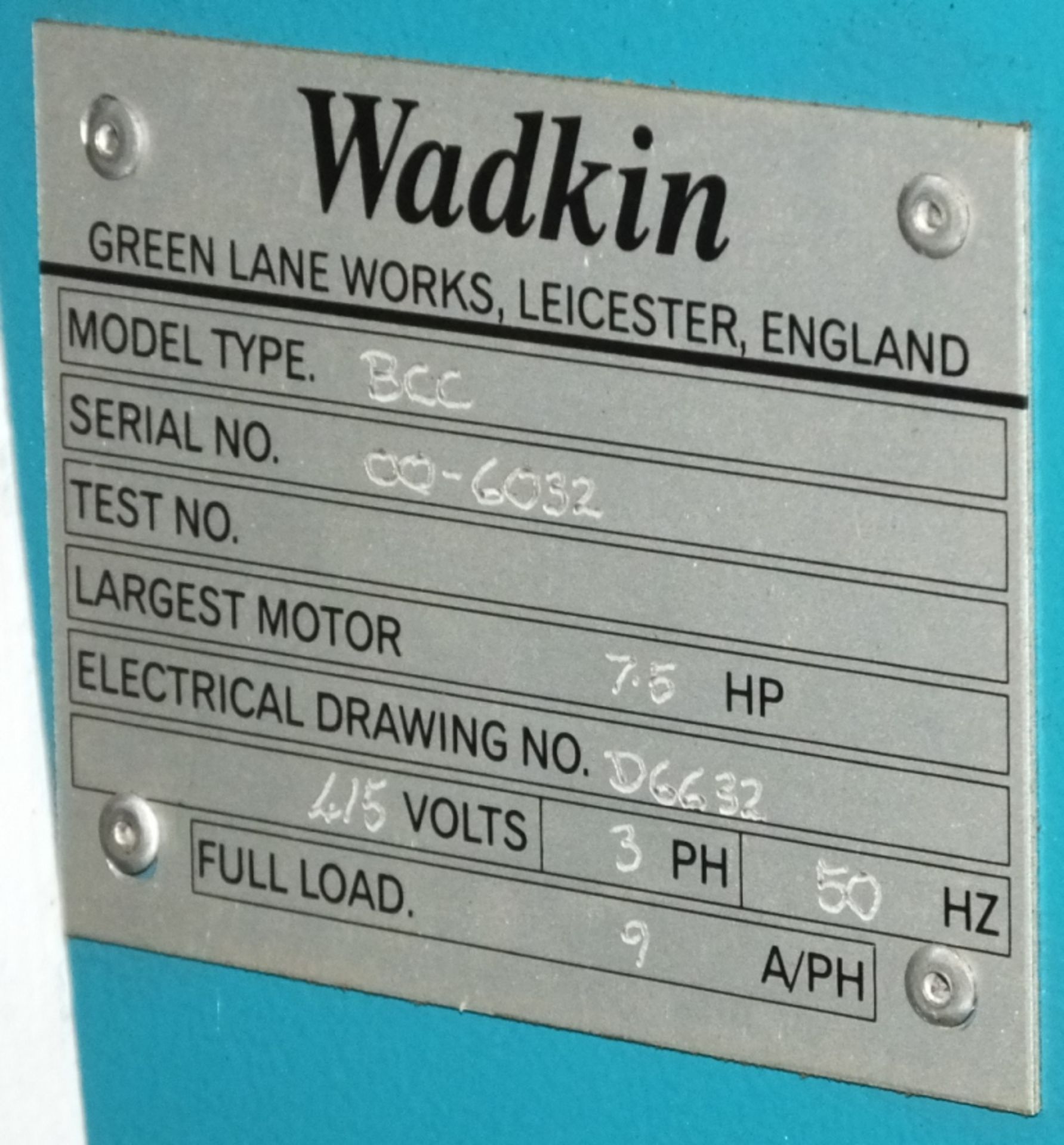 Wadkin Spindle Moulder BCC - Image 5 of 9