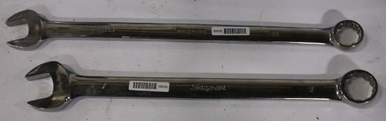 2x Snap-On combination spanners - 1 & 7/8