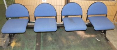 4 seater modular chair - blue