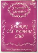 Tin sign - Grumpy Old Womens Club