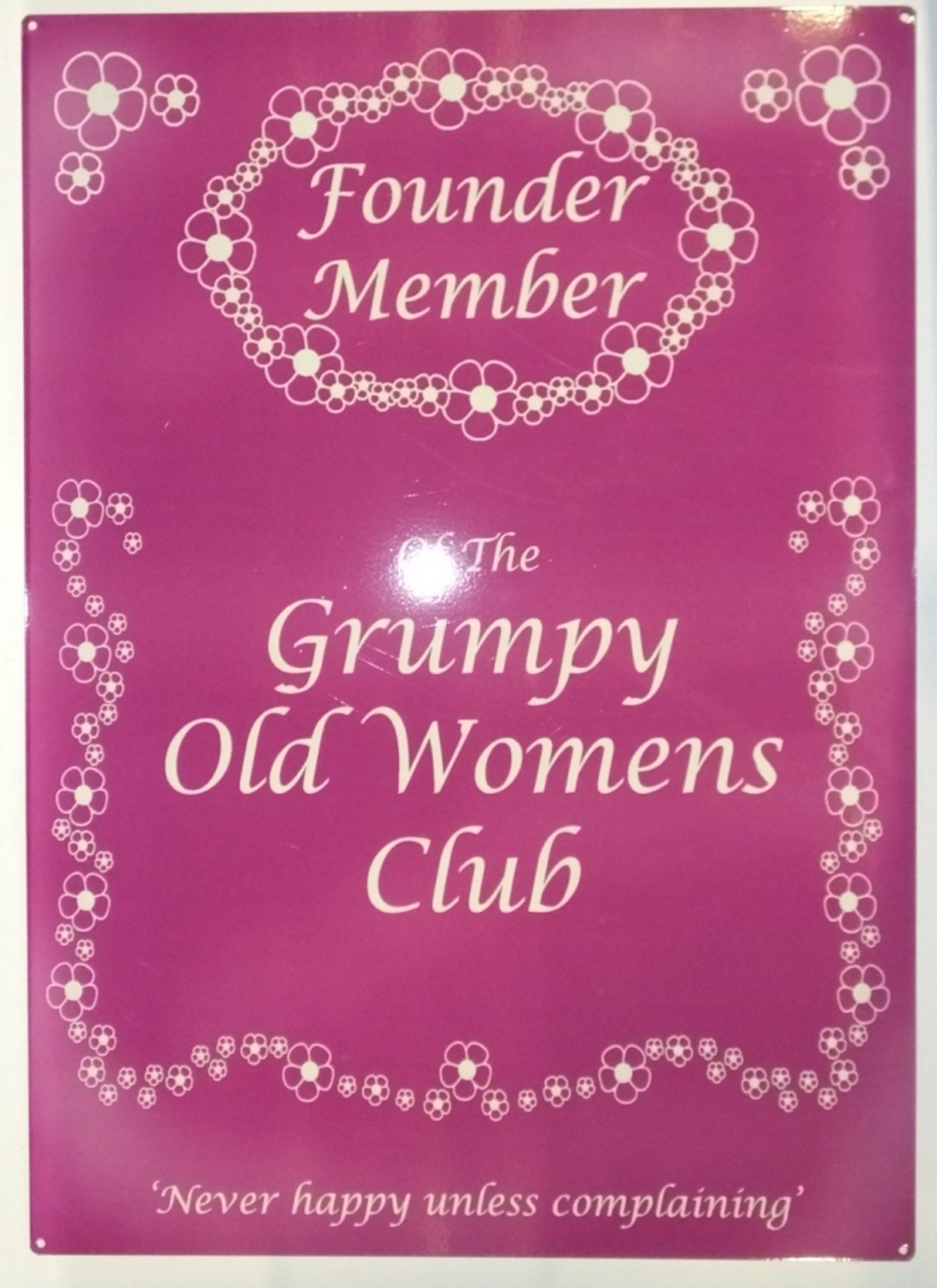 Tin sign - Grumpy Old Womens Club