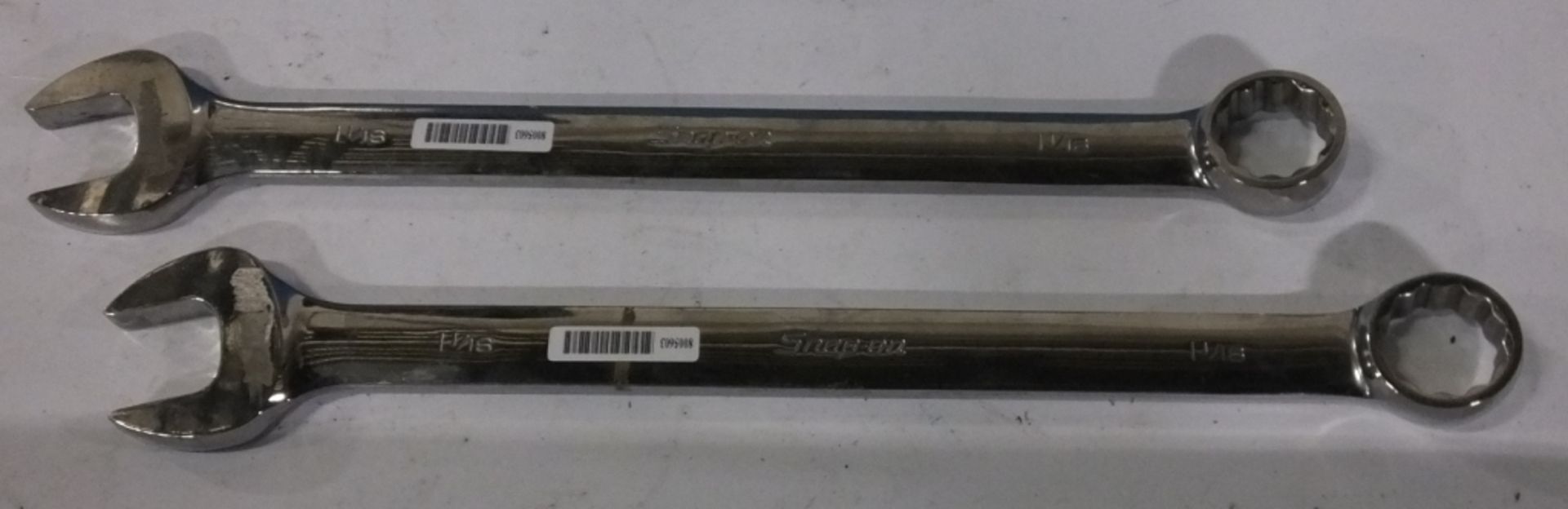 2x Snap-On combination spanners - 1 1/16