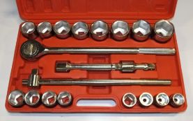 Hilka 21 piece 3/4" Heavy Duty Socket Set