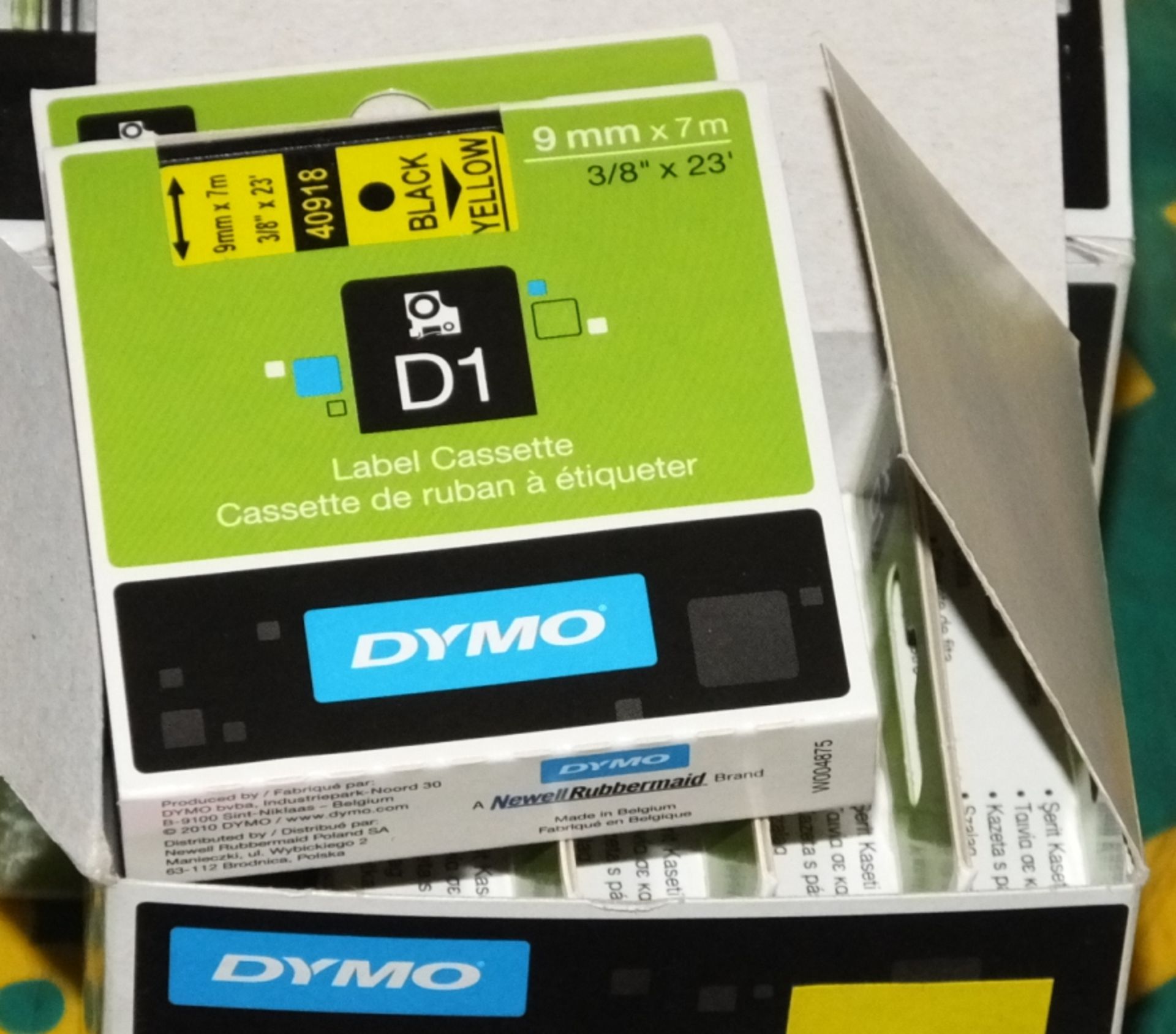 Dymo D1 label cassettes - 5 per box - 5 boxes - Image 2 of 2