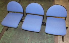 3 seater modular chair - blue