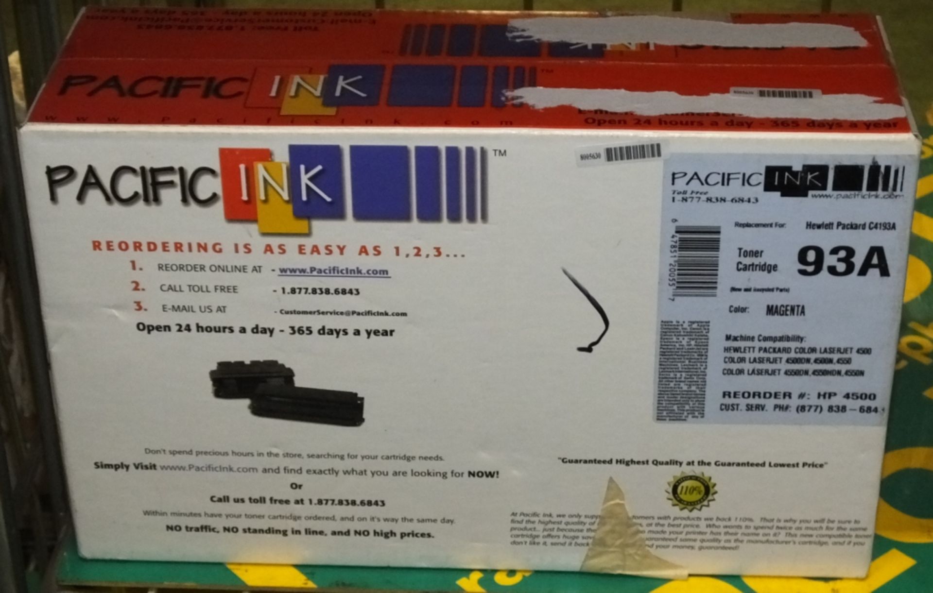 Pacific Ink toner cartridge 93A magenta, Premier (HP Compatible) 4500 series black toner c - Image 2 of 5