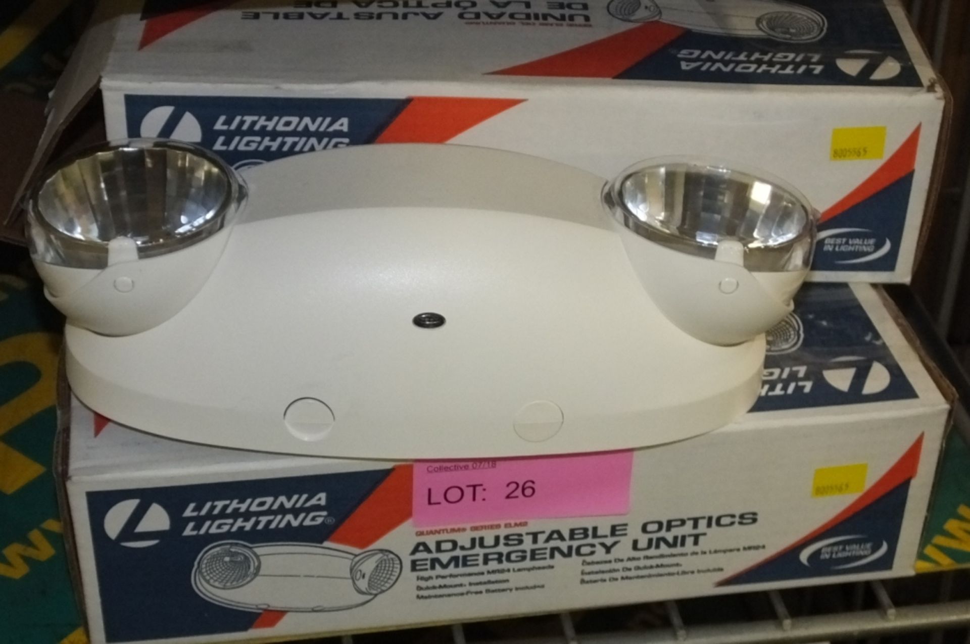 3x Lithonia Lighting Adjustable Optics Emergency LIghting units - Bild 3 aus 3