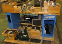 Ruska International Corp Testing measurment bench, dead weight tester weights