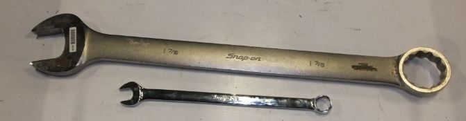 2x Snap-On Combination spanners- 1 7/8, 1 1/16