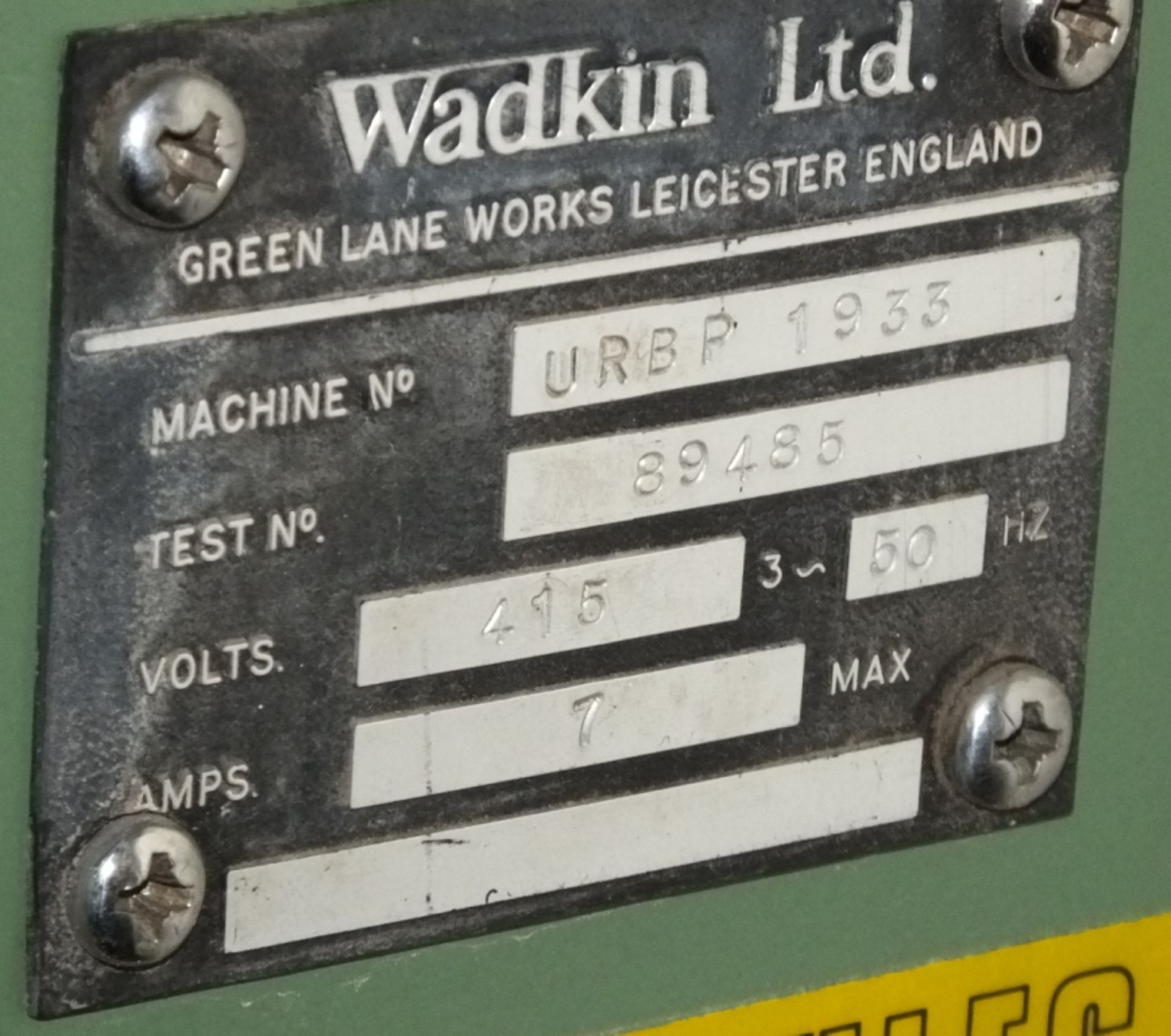 Wadkin Router URBP 1955 - Bild 7 aus 7