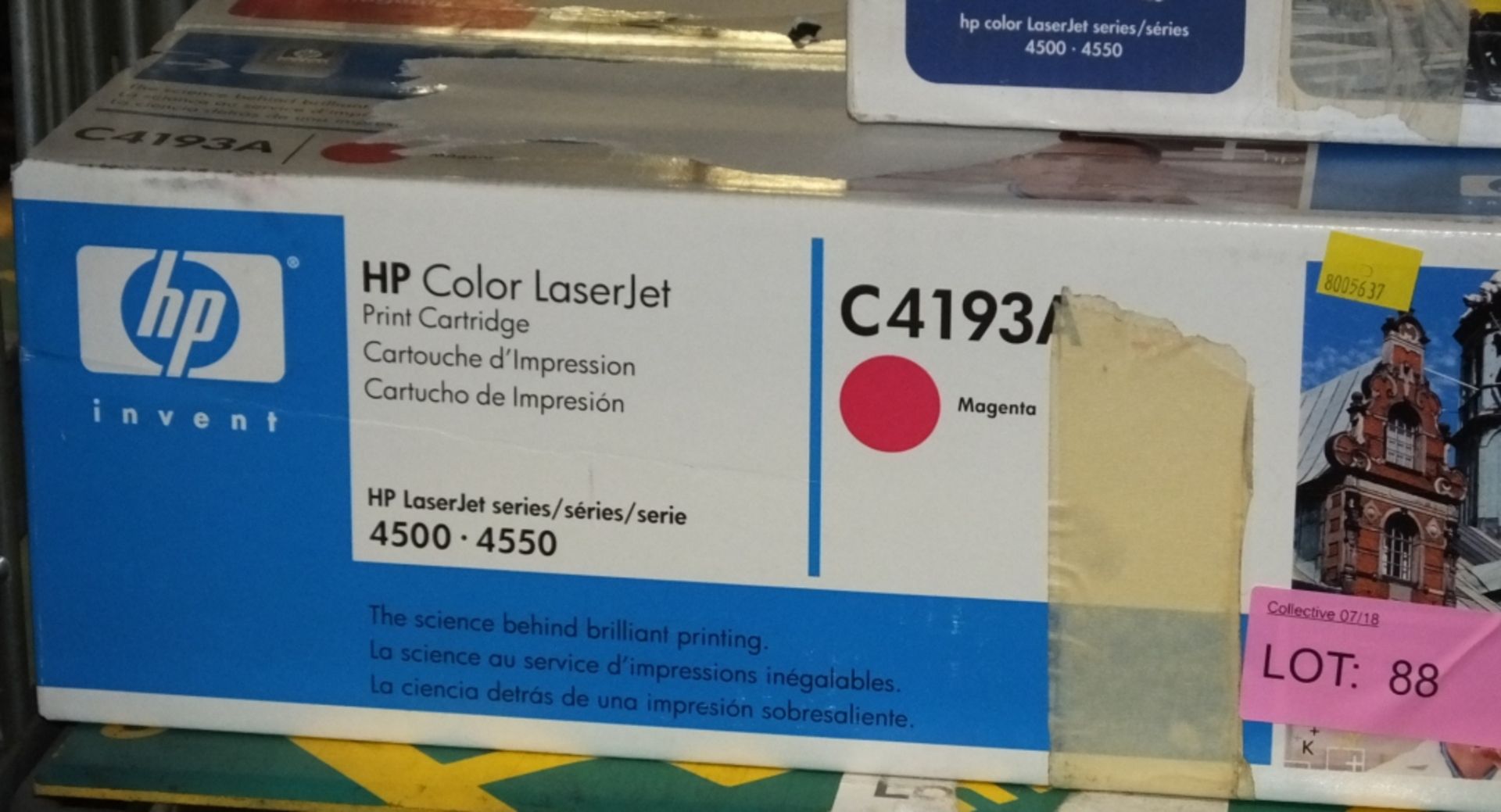 5x HP C4193A Printer Cartridges - Magneta - Image 2 of 2