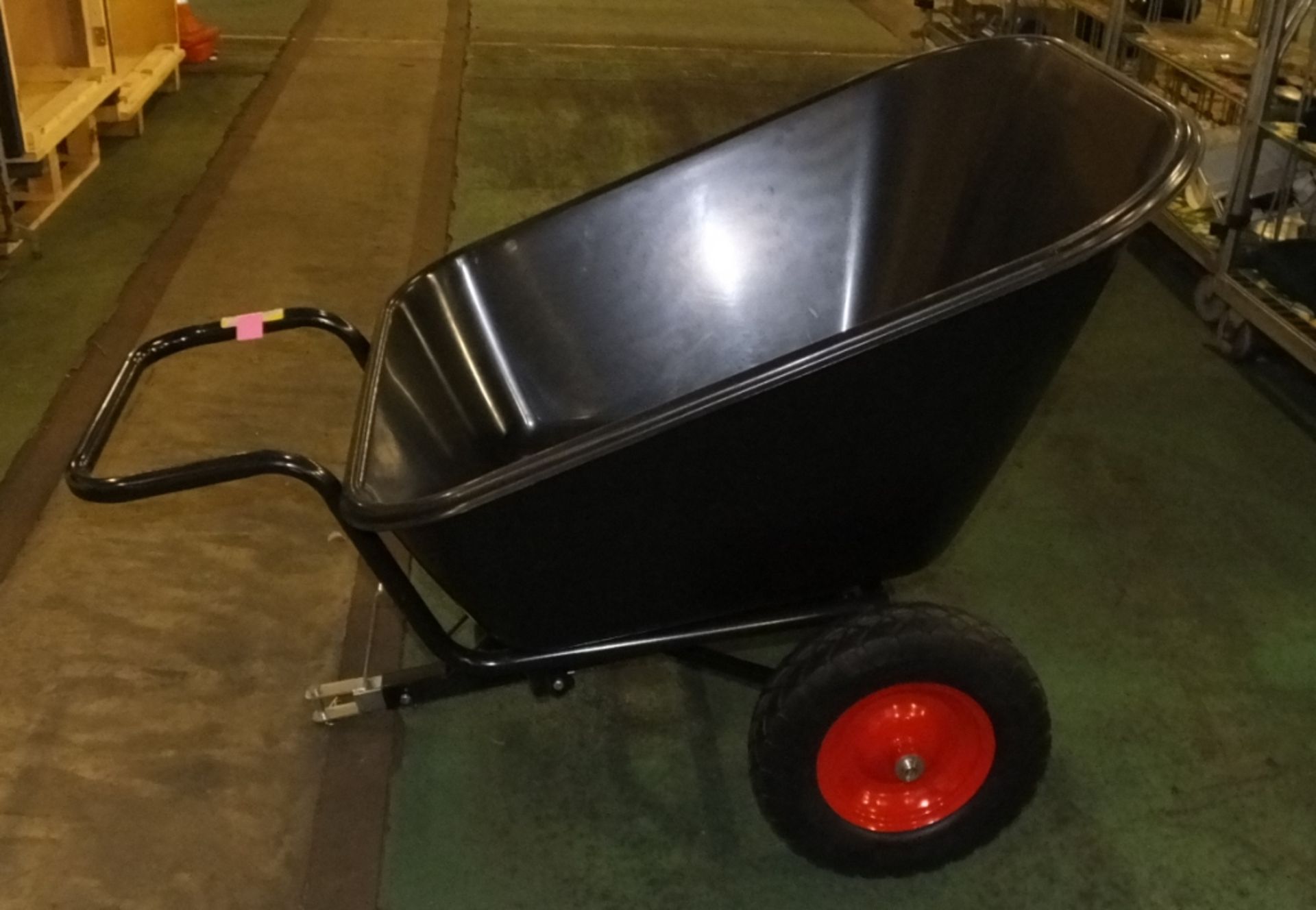 Large Wheelbarrow with tipping / towing hitch