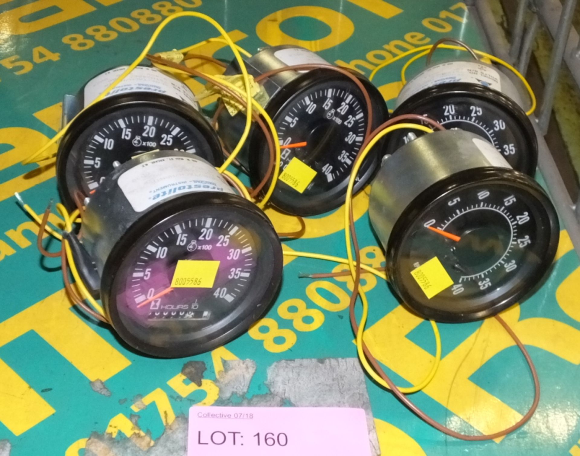 5x Prestoline dial gauges