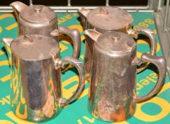 4x Silver Plated Coffee Pots.