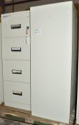 2x Chubb 4 Drawer Fire Safe Cabinets.