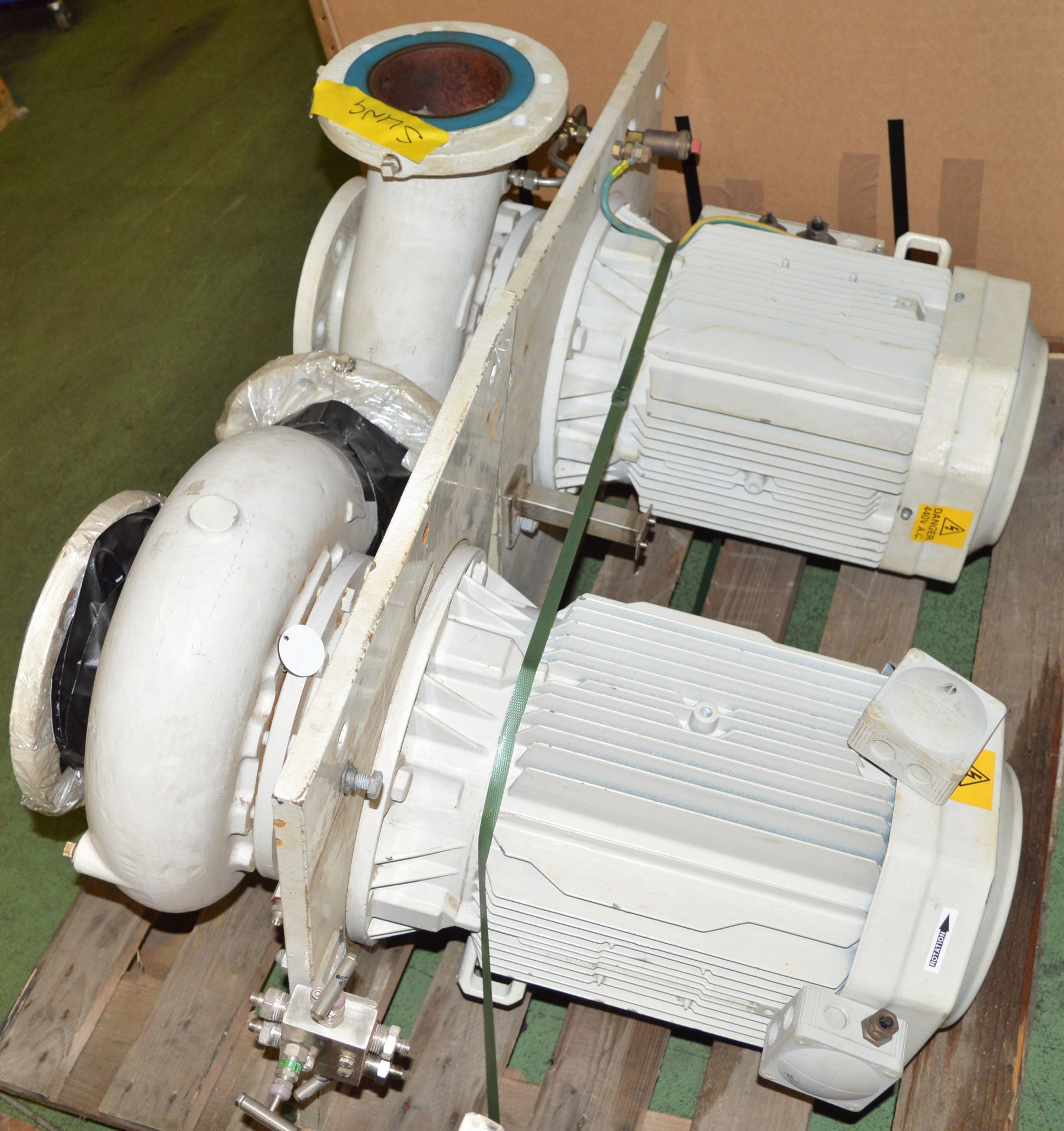 2x Pump & Motor Unit, 3Ph 440v 15kw, ABB M3AA 160 M4. - Bild 2 aus 2