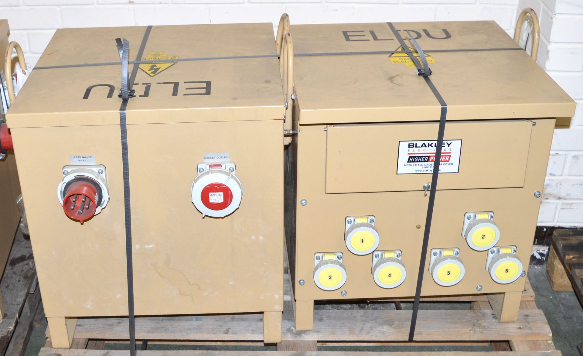 2x ELDU Power Distribution Box, 10kva 3ph 50hz 400v,Blakley.