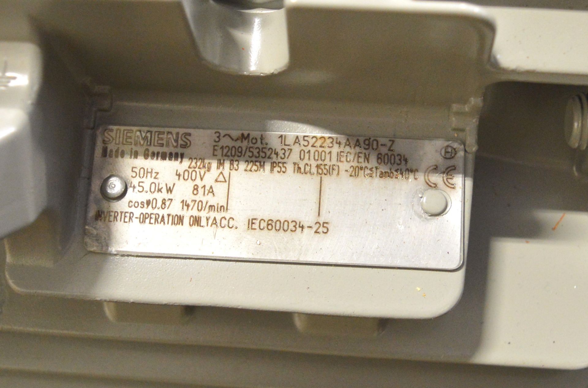 Motor Electric 400v 50Hz 45-0kw, Siemens. - Image 4 of 4